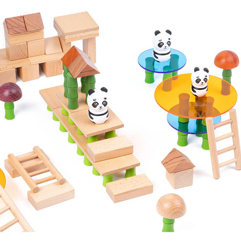 Bloques De Madera, Juego De Bloques De Construcción De