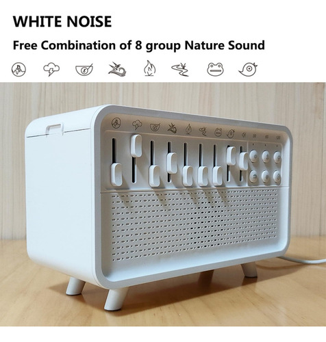 Humidificador De Sonido Blanco For Dormir, Con 8 Grupos De