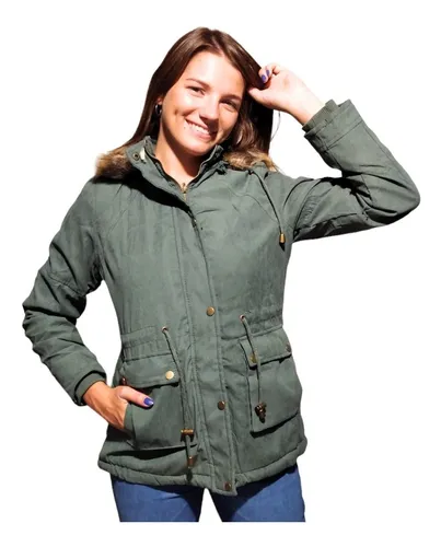 Campera Parka Mujer Invierno Corderito Importada Calidad