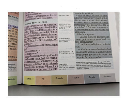 Imagen 7 de 10 de Biblia Estudio Arcoiris Ntv Piel Fabricada Negro