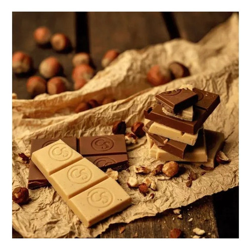 Barra Tablete De Chocolate Branco Com Avelã 100g Cacau Show