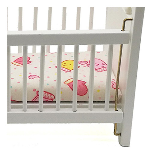 5 Piezas 1:12 Caballo Mecedora De + Muebles De Cuna Para