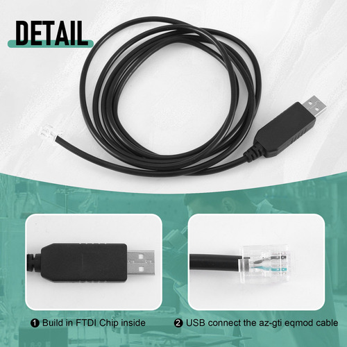 Cable De Control En Serie Del Adaptador Usb A Rj11 Rj12 6p4c