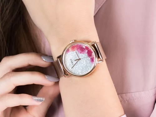 Timex Metropolitan S 36mm Silicona Madrid - Relojes Digitales Mujer Rosas  Doradas Rosas