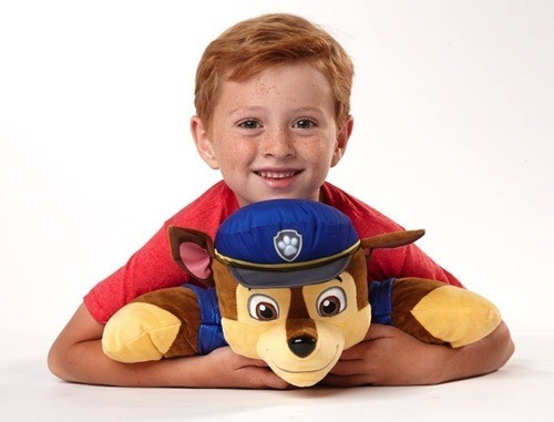 Imagen 3 de 5 de Paw Patrol Chase Almohada / Peluche 2 En 1 - 40 Cm Lavable
