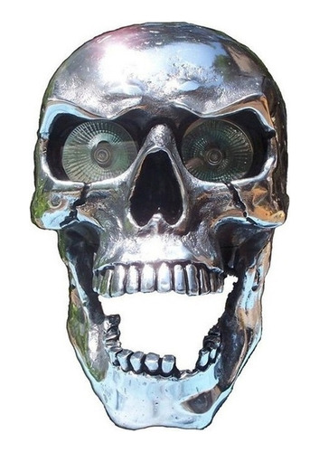 Colgante Decorativo De Calavera Con Faro De Motocicleta