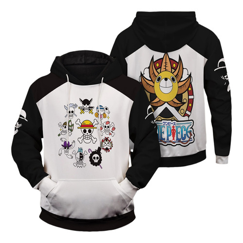 Sudadera Con Capucha Anime One Piece Para Hombre Con Número