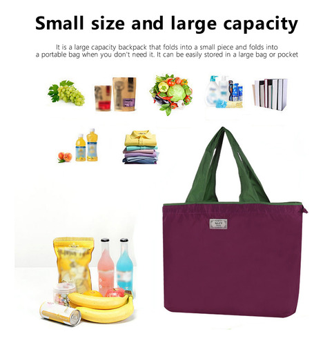 Bolsa De Supermercado Reutilizable, Plegable, Lavable, Corre