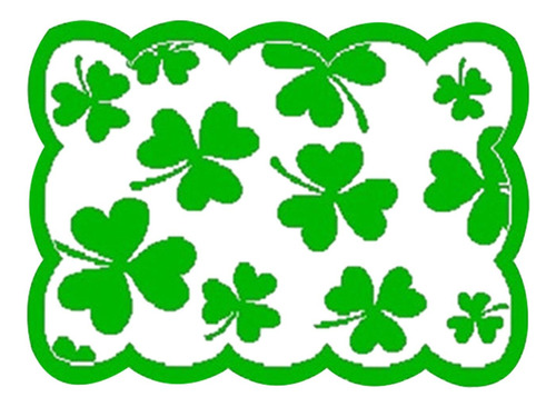 Mantel Individual St Patricks Day Decor Festival Verde Para