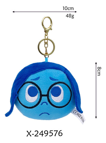 G Colgante De Peluche Inside Out Brainiac Emoji Fear Big