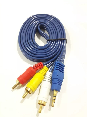 Cable De Audio 3 A 1 Rca Full Sonido 3 Metros Seeline