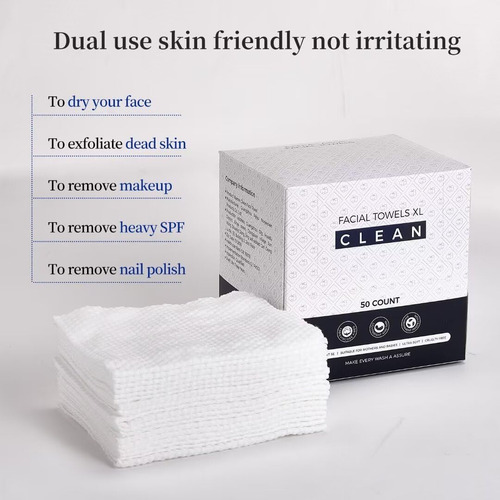 . Toalhas Faciais Descartáveis De Viscose Roxa,