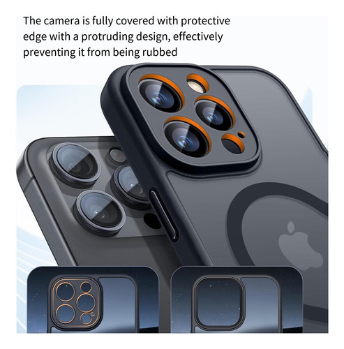 Capa Para iPhone 16/16pro, Macia E Fosca Com Botões Táteis