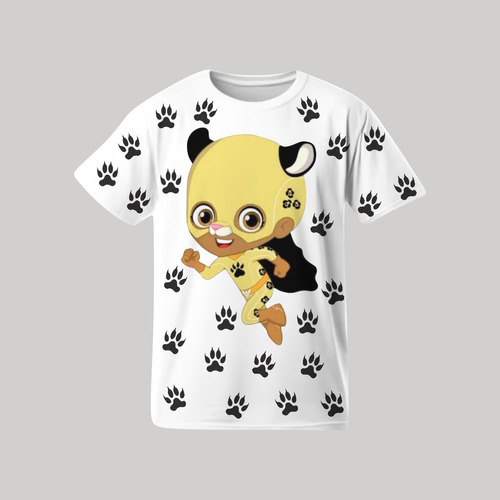 Camiseta Aventureiros Vitória Amarelo Infantil Desenho