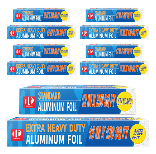 Extra Heavy Duty Aluminum Foil 130 Sq Ft(pack Of 5) + Standa