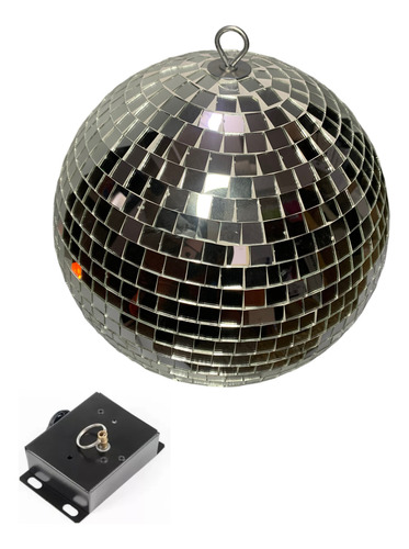Esfera Espejada Bola Boliche Nro 50 + Motor Pro Stands