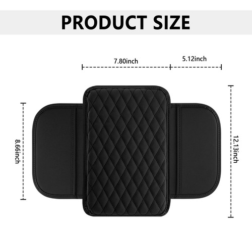 Funda De Cuero Microfibra Para Consola Central De Automóvil