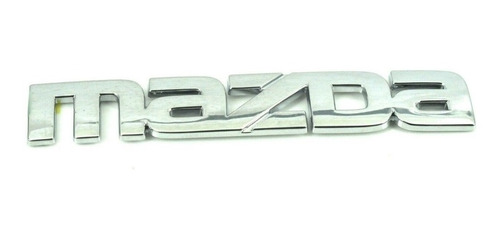 Emblema Logo Palabra Mazda Cromado + Adhesivo Doble Faz