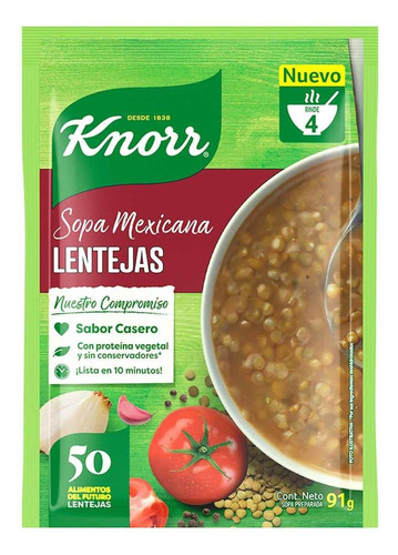 Sopa Knorr Mexicana De Lenteja 91g