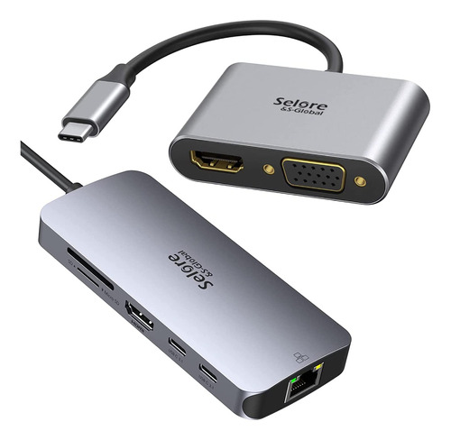 Adaptador Usb C Concentrador Puerto Usb-c 3.1 Gen2 10 Gbps +