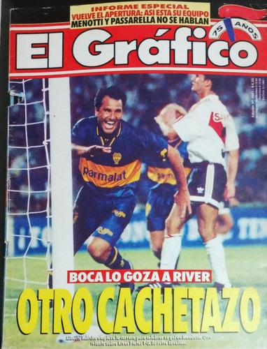 El Grafico 3881. River Vs Boca, Asprilla, Asad, Monserrat