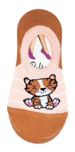 10 Calcetines Protector Invisible Con Estampado Para Dama
