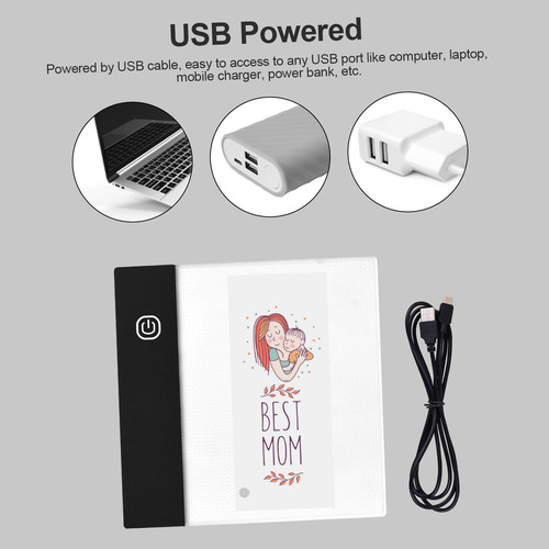 Mini Desenho Animado Em Papel Animado Light Pad Led Com Kit