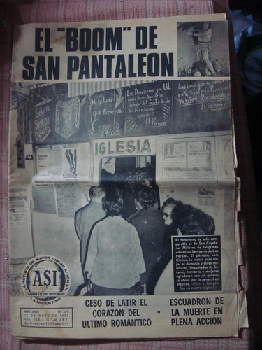 Así 834 30/5/72 San Pantaleón Segal Peron Independiente Futa