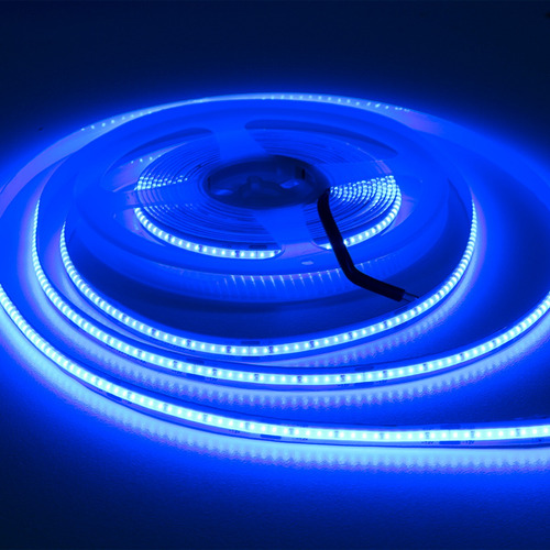 Luminario De Fita Super Micro Led Cob 5m 30w/m 12v Ip20 Alto De Brilho Azul Escuro Lumi 1ª Linha
