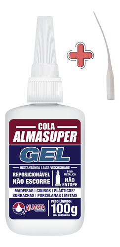 Pegamento Cianocrilato Instantâneo Gel Transparente