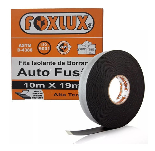 10 Fita Isolante Auto Fusao 10mx19mm - Fox Lux  25150 - Ueha