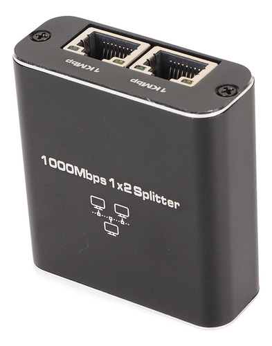 Divisor De Red Rj45 Ethernet 1 Entrada 2 Salidas Gigabit Int