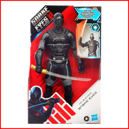 Gi Joe Origins Ninja Strike Snake Eyes 30 Cm Con Luz Hasbro