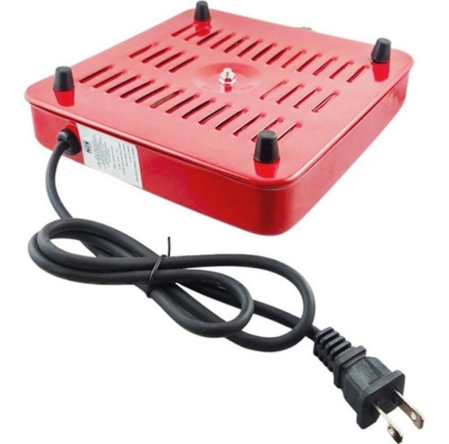 Parrilla Electrica Super Flama 1r-t-r De Gas Y Eléctrica Color Rojo