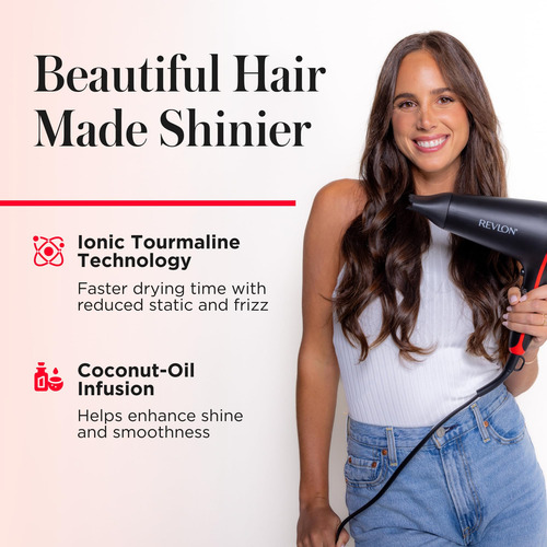 Secador De Pelo Con Infusión De Aceite De Coco Revlon Smooth