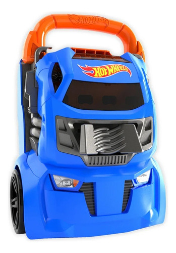 Hot Wheels Guarda Autos Multilanzador De 20 Autos Carro Vaj Color Azul