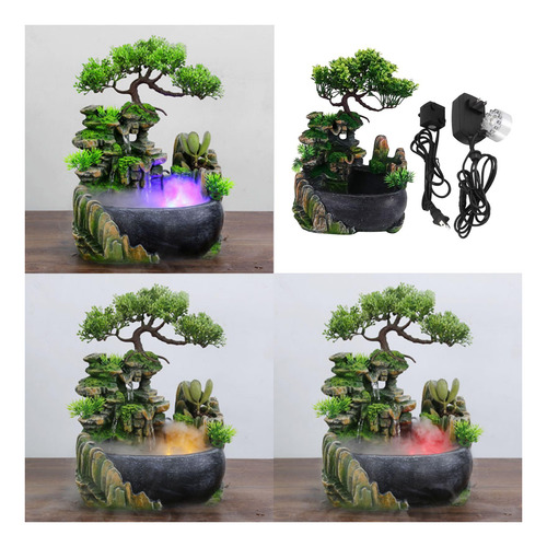 Fuente De Escritorio Rocío Con Niebla Multicolor Con Niebla