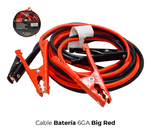 Cable Bateria Big Red 6ga Trwd0006ga