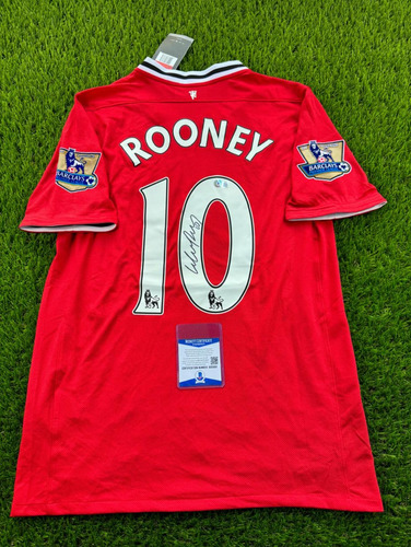 Camiseta Autografiada Wayne Rooney Con Certificado Beckett