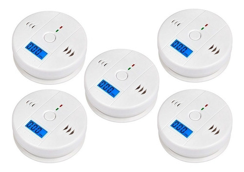 Detector De Monoxido Carbono Autonomo Digital Alarma X 5