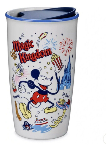 Vaso De Porcelana Disney California Y Starbucks Original