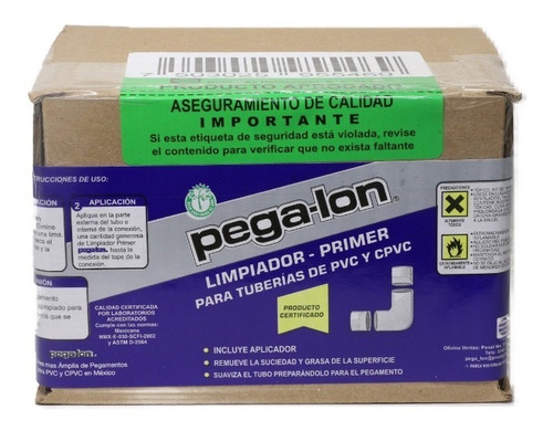 Imagen 3 de 3 de Pegalon Limpiador Primer 2-en-1 Caja Con 4 Botes De 250 Ml