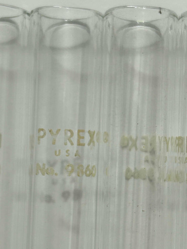 Tubo De Ensayo Pyrex 9860 Mayoreo De 12 Piezas Sin Labio