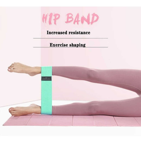 Bandas Elásticas Tela Hip Bands Set 3 Ligas Calidad Gluteos