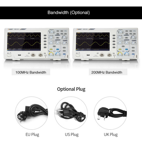 Osciloscopio Digital Sds1102 Owon Owon Oscilómetro De 2 Cana