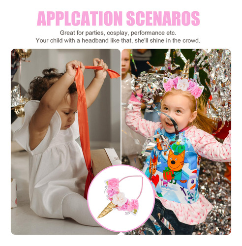 Adorable Diadema De Fiesta De Unicornios, Fiesta De Carnaval