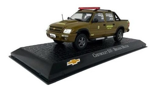 Miniatura Policia Militar Chevrolet S 10 Brigada Escala 1 43