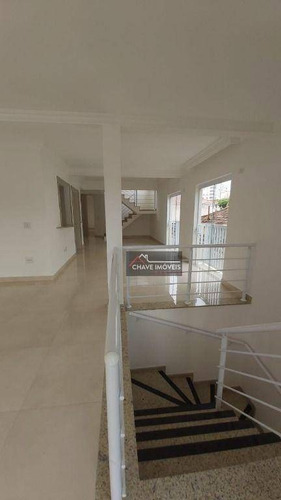 Imagem 12 de 30 de Casa Triplex Com 3 Dormitórios Suítes, Piscina, Recém Construído, 380 M² - Venda Por R$ 1.760.000 Ou Aluguel Por R$ 11.500/mês - Aparecida - Santos/sp - So0142