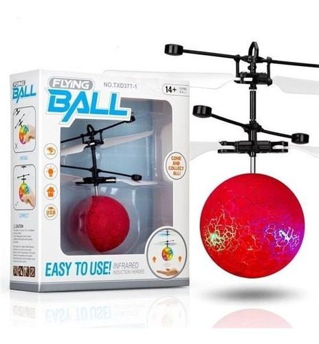 Bola Inducción Rgb Juguete Mini Drone Rojo