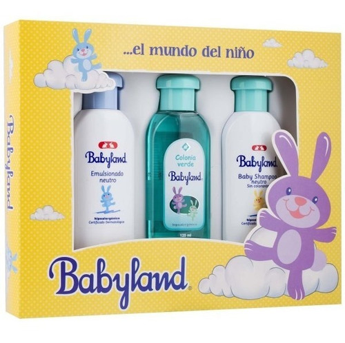 Estuche Babyland Pack Shampoo, Emulsionado Y Colonia (1 U)